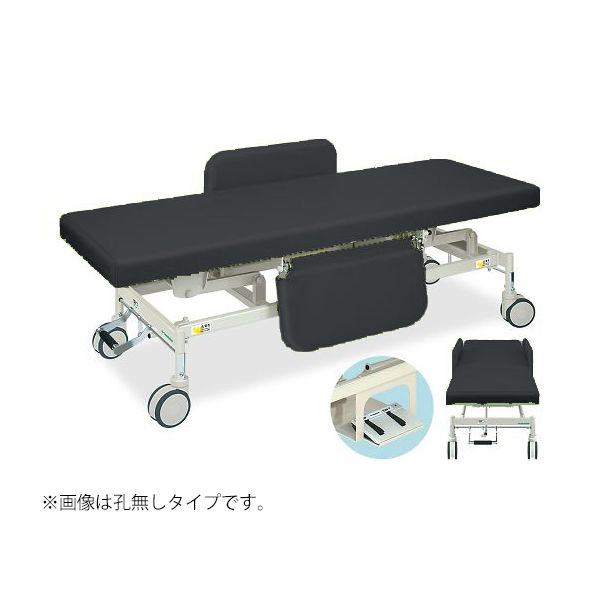 高田ベッド製作所 電動Gカイザー 幅60×長さ180×高さ45~83cm 黒 TB-1125 1個 63-0382-79（直送品）