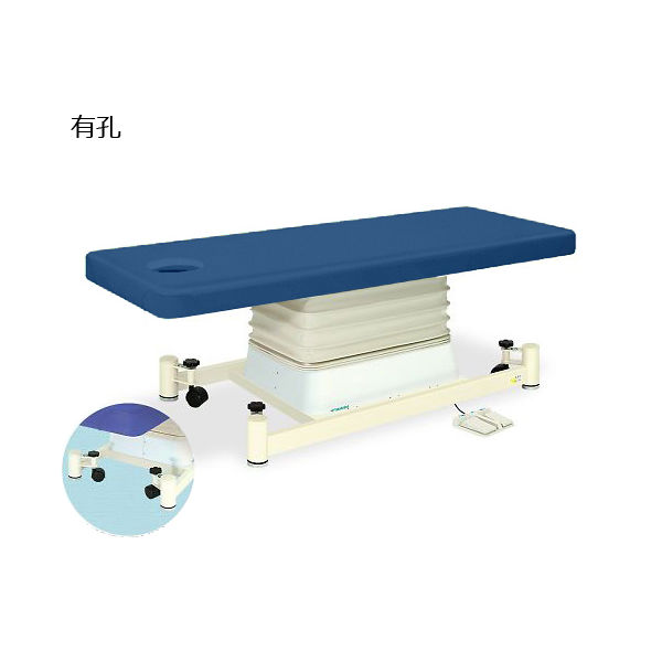 高田ベッド製作所 有孔垂直電動SCタイプ 幅60×長さ180×高さ46~79cm メディブルー TB-728U 1個 63-0354-10（直送品）