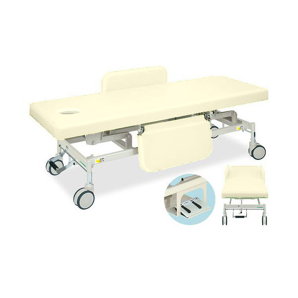 高田ベッド製作所 有孔電動Gカイザー 幅70×長さ190×高さ45~83cm クリーム TB-1125U 1個 63-0384-89（直送品）