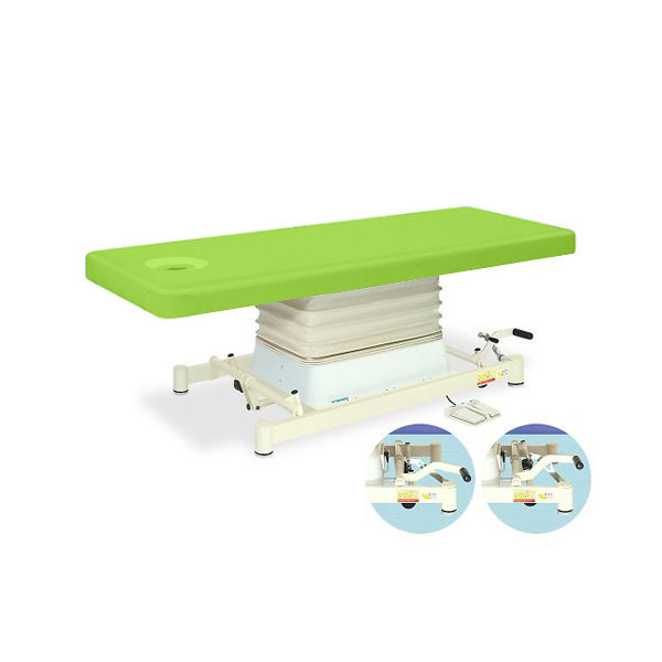 高田ベッド製作所 有孔垂直電動SPタイプ 幅70×長さ190×高さ48~81cm 抹茶 TB-730 1個 63-0357-16（直送品）