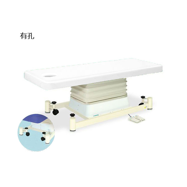 高田ベッド製作所 有孔垂直電動SCタイプ 幅65×長さ180×高さ46~79cm 白 TB-728U 1個 63-0354-33（直送品）