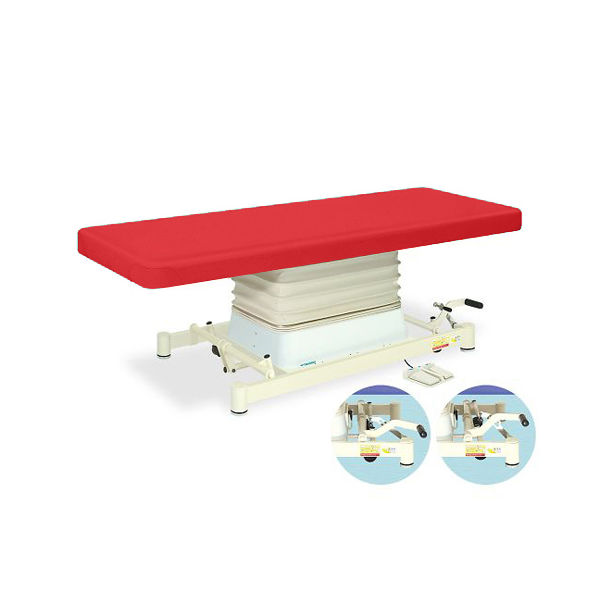 高田ベッド製作所 垂直電動SPタイプ 幅60×長さ190×高さ48~81cm レッド TB-730 1個 63-0355-41（直送品）