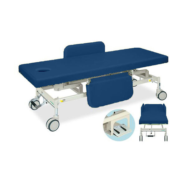 高田ベッド製作所 有孔電動Gカイザー 幅60×長さ180×高さ45~83cm メディブルー TB-1125U 1個 63-0383-99（直送品）