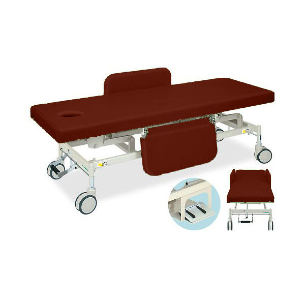 高田ベッド製作所 有孔電動Gカイザー 幅70×長さ190×高さ45~83cm ライトブラウン TB-1125U 1個 63-0384-93（直送品）