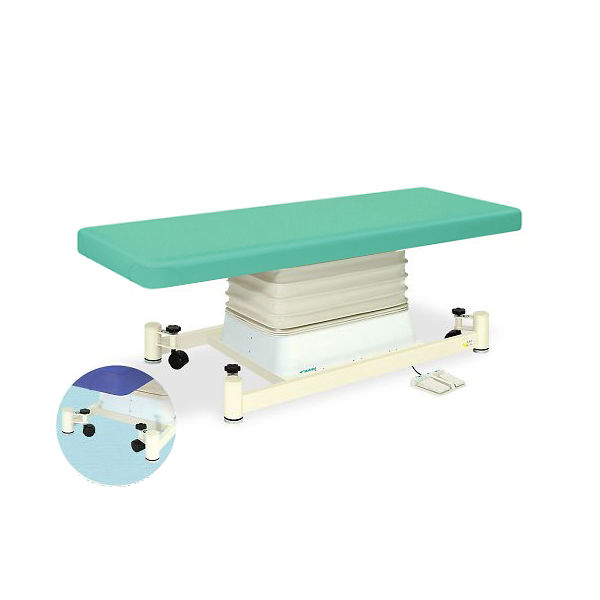 高田ベッド製作所 垂直電動SCタイプ 幅65×長さ190×高さ46~79cm ライトグリーン TB-728 1個 63-0353-46（直送品）