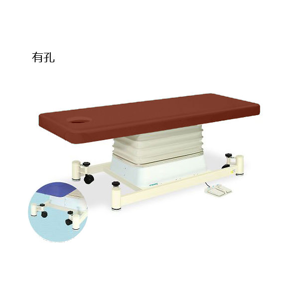 高田ベッド製作所 有孔垂直電動SCタイプ 幅65×長さ180×高さ46~79cm ライトブラウン TB-728U 1個 63-0354-49（直送品）