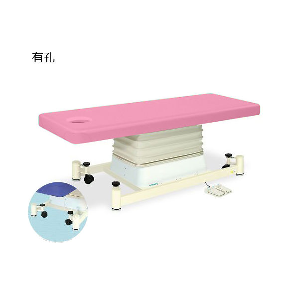 高田ベッド製作所 有孔垂直電動SCタイプ 幅65×長さ190×高さ46~79cm ピンク TB-728U 1個 63-0354-57（直送品）