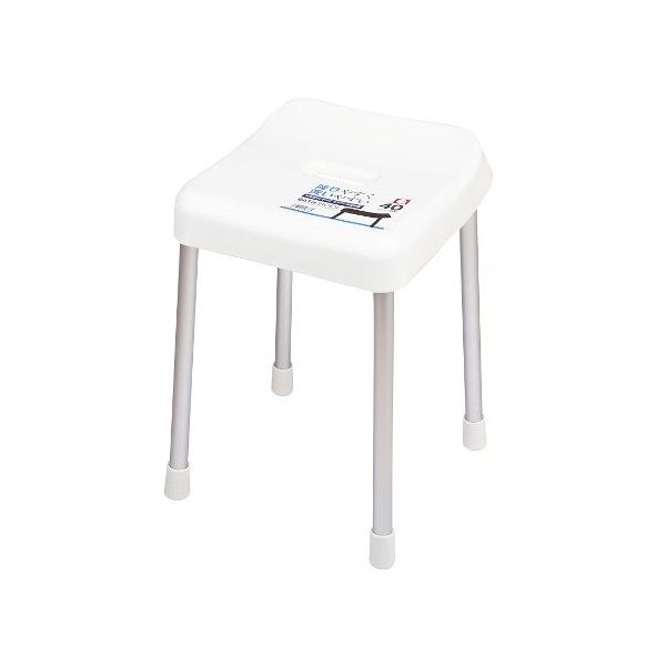 パール金属 スタイルピュア バススツール ホワイト H-4338 1個 63-2752-13（直送品）