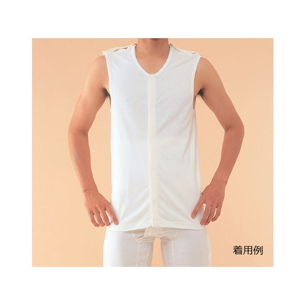 神戸生絲 紳士・婦人共用 ノースリーブ M No.103 1枚 63-1285-13（直送品）