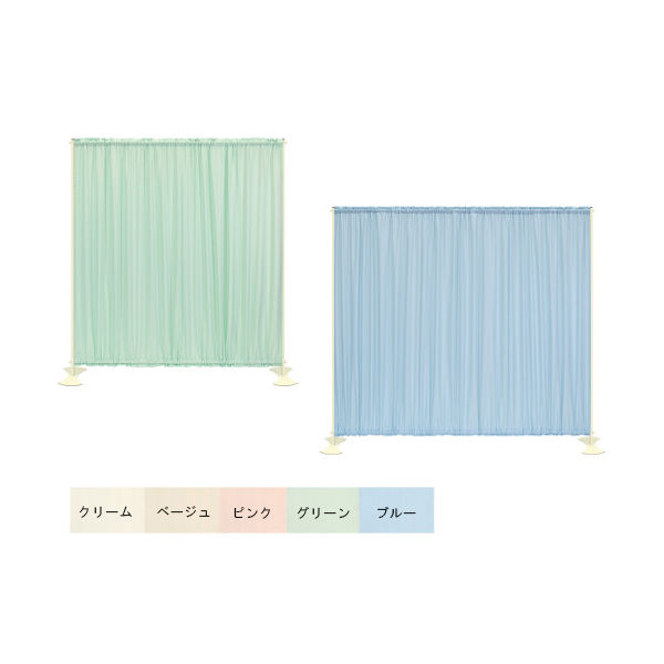 高田ベッド製作所 1連セラピ(01) 幅130×高さ180cm ブルー TB-670-01 1個 63-2736-10（直送品）