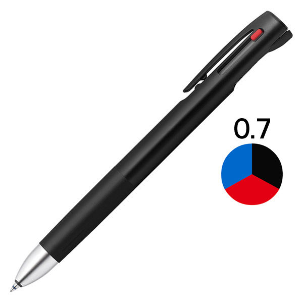 3色ボールペン ブレン3C 0.7mm 黒軸 B3A88-BK ゼブラ