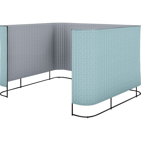 組立設置込】コクヨ インフレーム チェアースクリーンブース 4～6人用