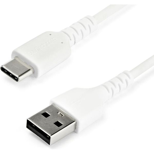 Startech.com 1m USB-A-USB-C ケーブル USB 2.0準拠 ホワイト RUSB2AC1MW 1個