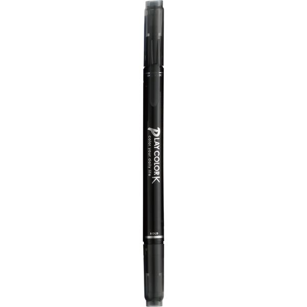 トンボ鉛筆 水性サインペンプレイカラーK 黒 WS-PK33 5本（直送品）