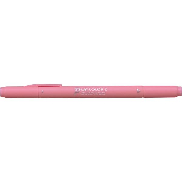トンボ鉛筆 水性サインペンプレイカラー２　桜色 WS-TP58 1セット（5本）