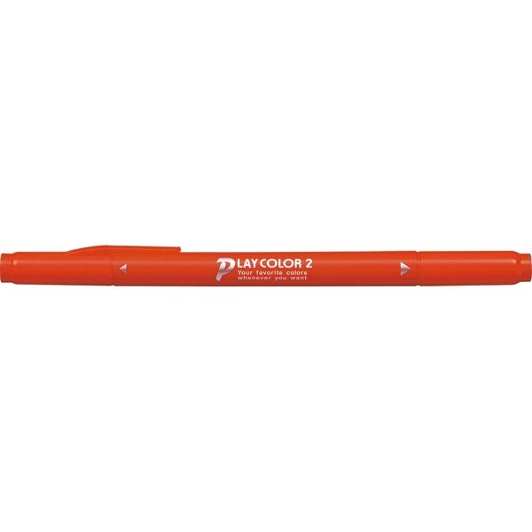 トンボ鉛筆 水性サインペンプレイカラー2 トマトレッド WS-TP67 5本（直送品）