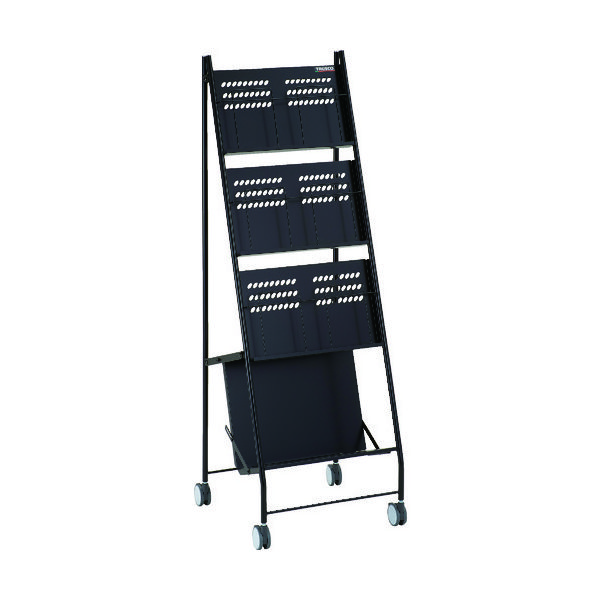 トラスコ中山 TRUSCO ブックラック付パンフレットスタンド2列3段 TBPS-23 1台 160-9400（直送品）