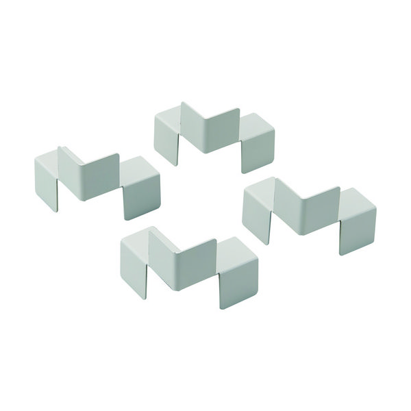 トラスコ中山 TRUSCO スタンダード書庫用転倒防止金具 中間1連用連結板4個セット WTK-2 1セット(4個) 160-7178（直送品）