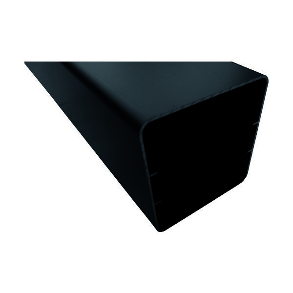 アルインコ アルミテラス柱 60×60×1.2T ブラック 3m BA107K3 1本 849-3947（直送品）