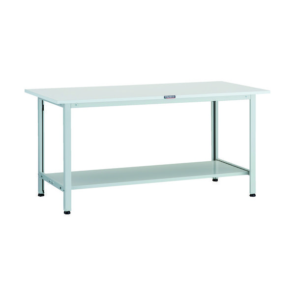 トラスコ中山 TRUSCO 軽荷重作業台(200kg)AO型 1500X600XH740 下棚2枚付 ホワイト色 AO-1560LT2 1台（直送品）