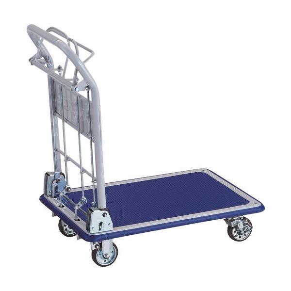 TRUSCO プレス製台車 ドンキーカート 折畳 740X480 ハンド式 ピン式4輪ストッパー付 制動ブレーキ付 101NJKHB4S（直送品）