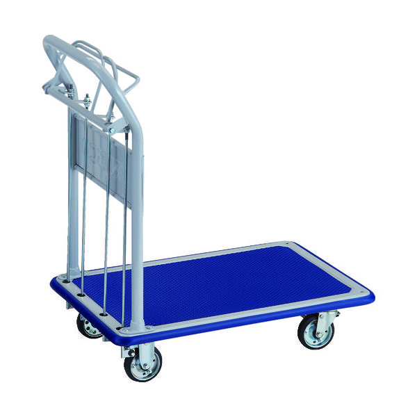 TRUSCO プレス製台車 ドンキーカート 固定 740X480 ハンド式 ピン式4輪ストッパー付 制動ブレーキ付 108NJKHB4S（直送品）