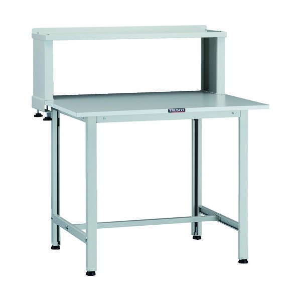 TRUSCO 軽荷重作業台(200kg)AO型 900X750XH1044(全高) 上棚付 ホワイト色 AOR-0975YURB 1台（直送品）