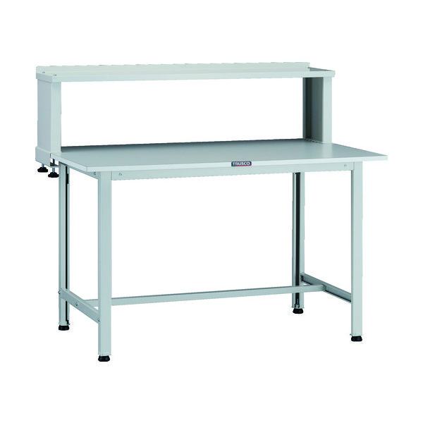 TRUSCO 軽荷重作業台(200kg)AO型 1200X600XH1044(全高) 上棚付 