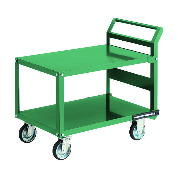 トラスコ中山 TRUSCO 鋼鉄製運搬車 900X600 片袖2段型 プレス車 自在ストッパー付車輪 PH-22 1台 149-5863（直送品）