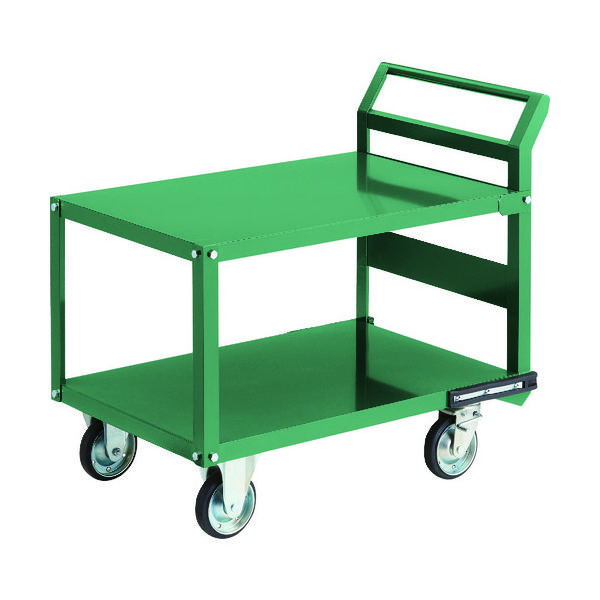 トラスコ中山 TRUSCO 鋼鉄製運搬車 900X600 片袖2段型 ハンドル側自在タイプ プレス車 PH-22R 1台 149-5864（直送品）