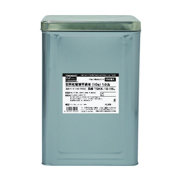 トラスコ中山 TRUSCO 石灰乾燥剤 (耐水、耐油包装) 10g 700個入 1斗缶 TSKK-10-18L 1缶(700個) 149-7862（直送品）