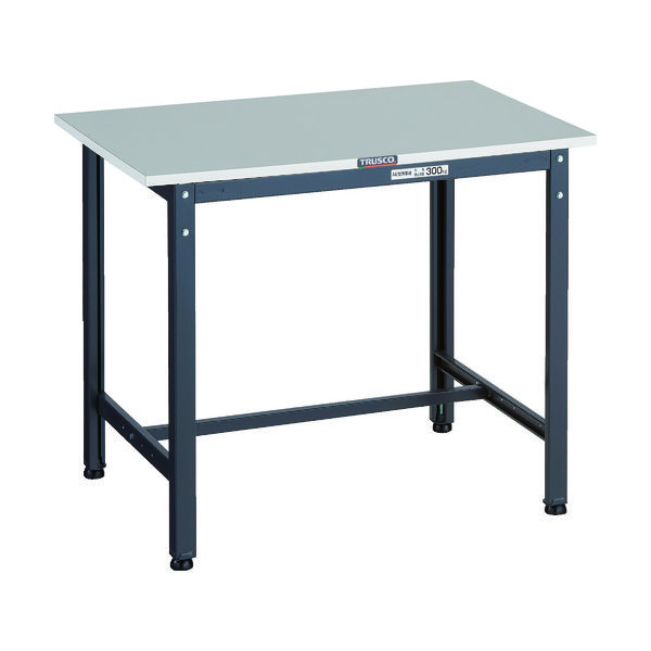 TRUSCO 軽荷重作業台(300kg)RAE2型 RoHS2対応天板 900X450XH740 ダークグレー色 RAE2-0945 DG（直送品）