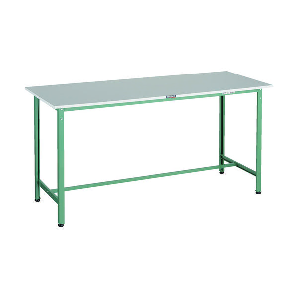 TRUSCO 軽荷重立作業台(300kg)HAE2型 RoHS2対応天板 1800X600XH900 グリーン色 HRAE2-1860 1台（直送品）
