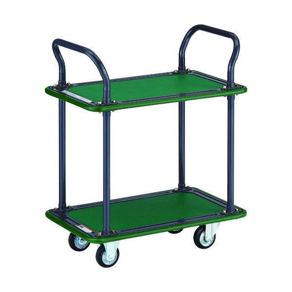 トラスコ中山 TRUSCO ハイグレード運搬車 2段式両袖 740X460mm 102EBN 1台 336-4267（直送品）