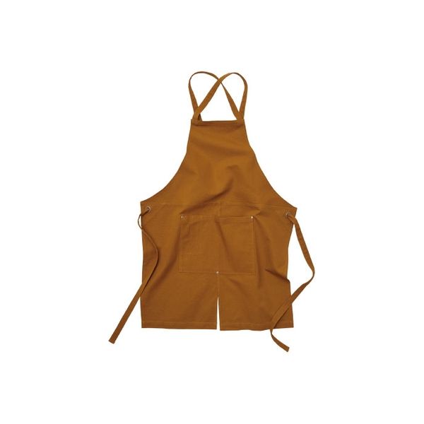 キャブ United Athle（ユナイテッドアスレ） 1384-01 キャンバスエプロン クロスタイプキャメル 1包（3枚入）（直送品）