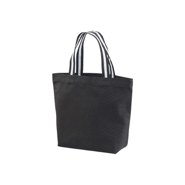 キャブ United Athle（ユナイテッドアスレ） 1460-01 トートバッグ ブラック/ブラック＆ホワイトS 1包（10枚入）（直送品）