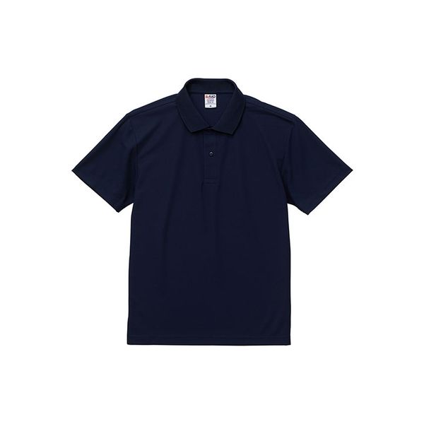 キャブ United Athle（ユナイテッドアスレ） 2020-01 ポロシャツ ネイビー L 1包（3枚入）（直送品）