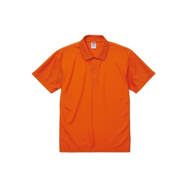 キャブ United Athle（ユナイテッドアスレ） 2020-01 ポロシャツ オレンジ XL 1包（3枚入）（直送品）