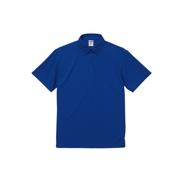 キャブ United Athle（ユナイテッドアスレ） 2022-01 ポロシャツボタンダウン コバルトブルー XS 1包（3枚入）（直送品）