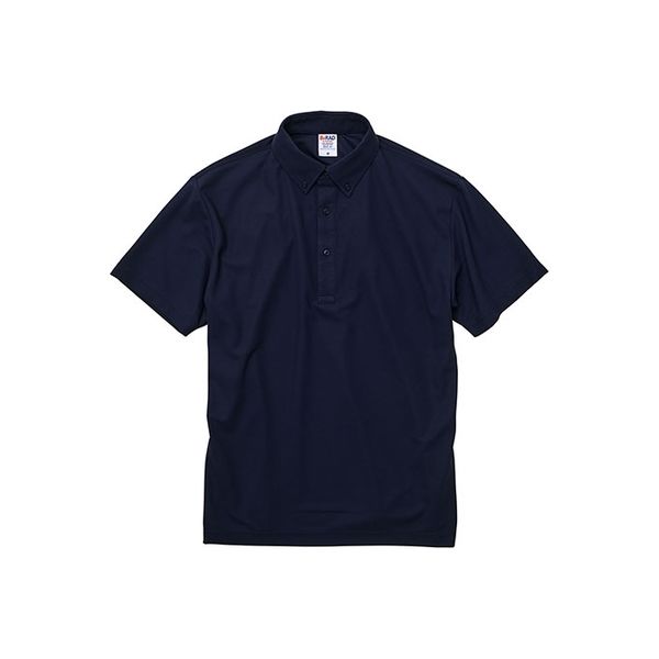 キャブ United Athle（ユナイテッドアスレ） 2022-01 ポロシャツボタンダウン ネイビー 5XL 1包（3枚入）（直送品）
