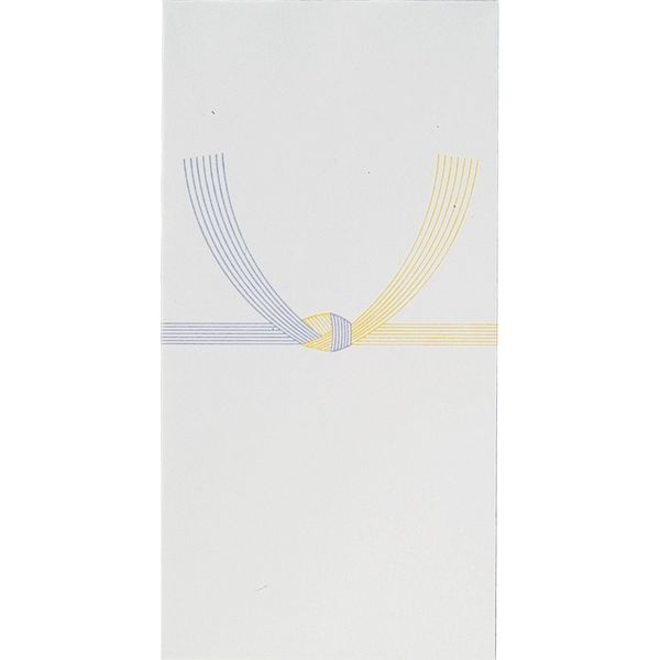 スズキ紙工 金封 万型 黄水引 ス-3010 1セット（100枚:10枚入×10袋）（直送品）