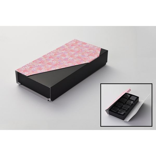 瑞光明 お菓子ケース 華雅シリーズ組立タイプ 大 彩友禅No.1101 菓子カップ付 v1321hmdtiy1101kh1b8 1ケース（100個入）（直送品）