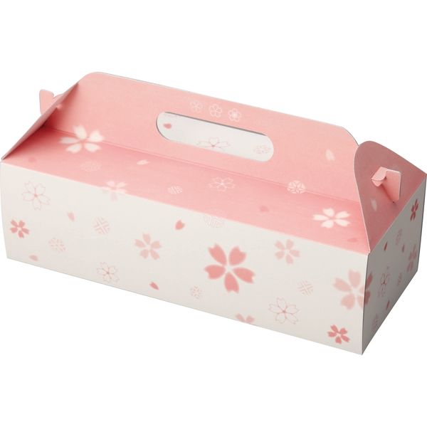 ヤマニパッケージ 和彩サービス箱（桜）10ヶ 19-1306 1ケース（100：25枚全面包装（結束なし））（直送品）