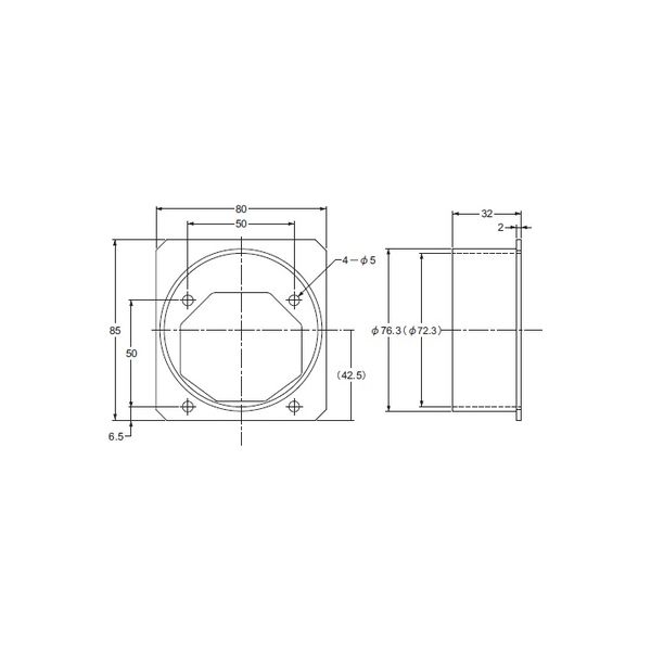 パナソニック ダクトフランジ EC-BD76（直送品）