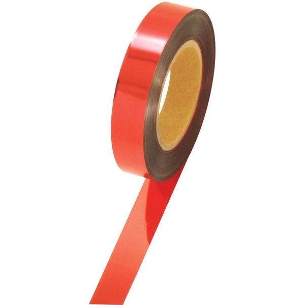 ササガワ メッキテープ 赤 25mm幅×200m 40-4266 1個袋入（取寄品）