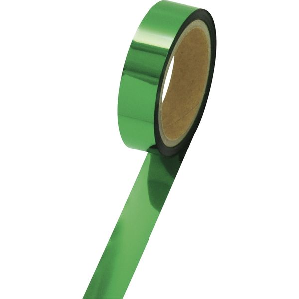 ササガワ メッキテープ 緑 25mm幅×50m 40-4481 1個袋入（取寄品）
