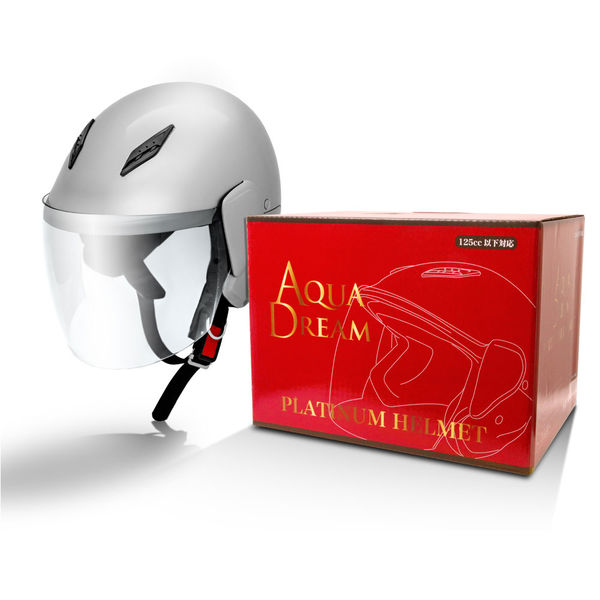 【二輪車・バイク用ヘルメット】アクアドリーム（AquaDream） スリークウォーターヘルメットシルバー AD-TQ100-SL 1個（直送品）
