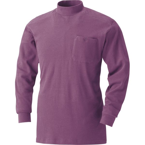 HOOH 刺子ハイネックシャツ 205-37ダークパープル 4L 村上被服 1セット（2着入）（直送品）