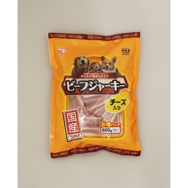 アイリスオーヤマ ビーフジャーキーチーズ 800g BS-80C 1袋（直送品）