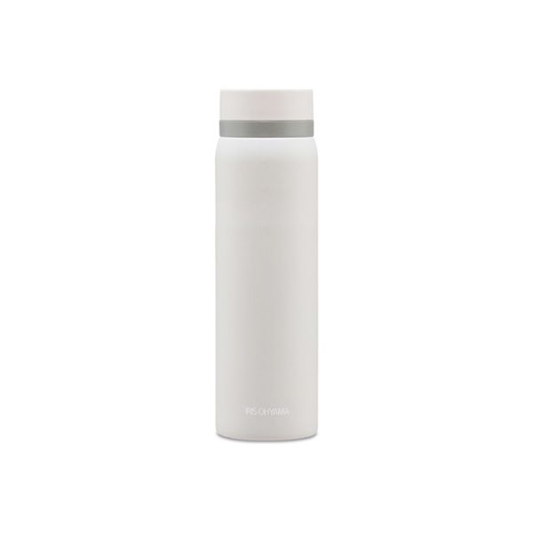 アイリスオーヤマ ステンレスケータイボトルスクリュー SB-S500 スモーキーホワイト 1個（直送品）